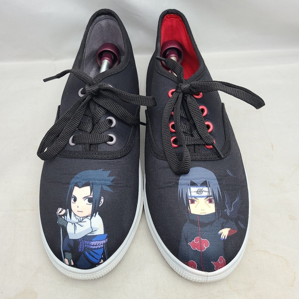 Naruto Shippuden Sasuke Itachi  Shonen‎ Jump Shoes WOMENS SZ 9 Sneakers